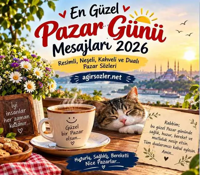 pazar günü sözleri mesajlari