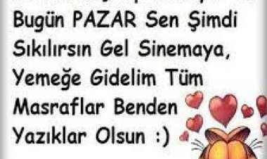 komik pazar günü mesajları