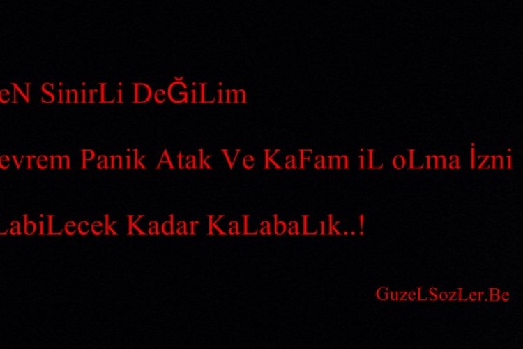 Ben SinirLi DeğiLim