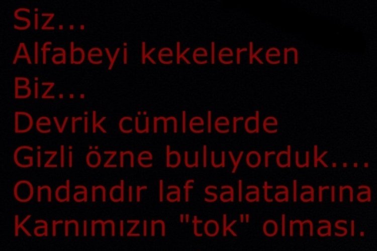Karnımız Tok