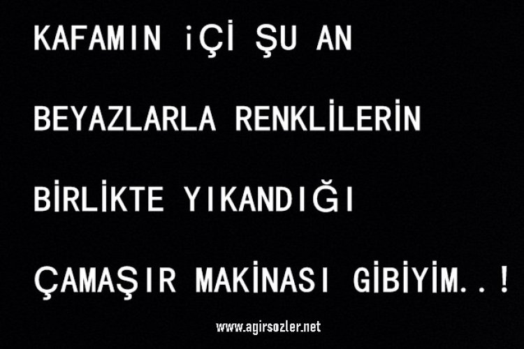Çamaşır Makinası Gibiyim