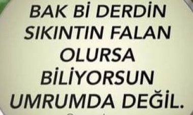 Bizim derdimiz gözün görmemesi değil