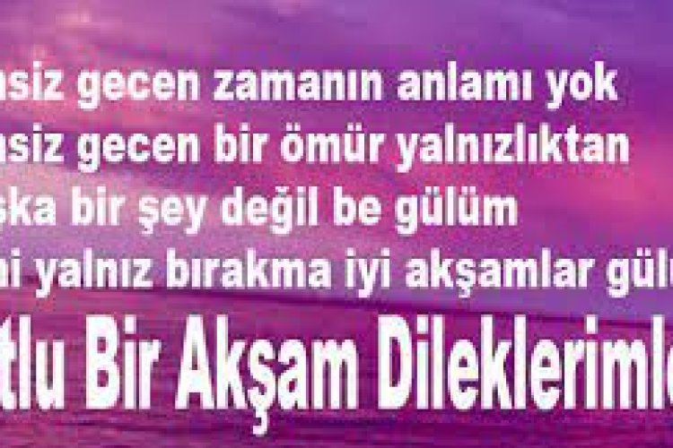Gün akşamda huzurla gelsin
