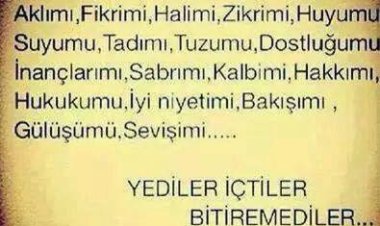 Kalbe dokunan sözler