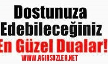dosta en güzel dua