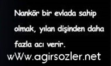 evlada sitem dolu sözler