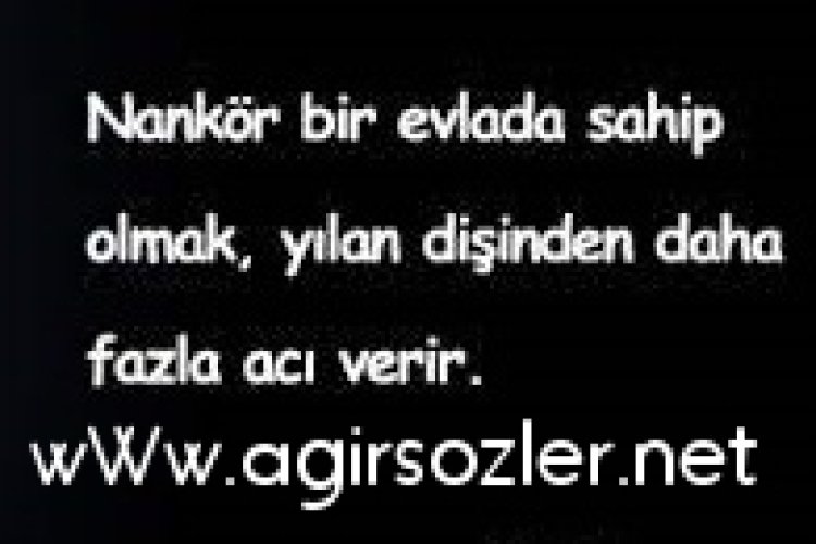 evlada sitem dolu sözler