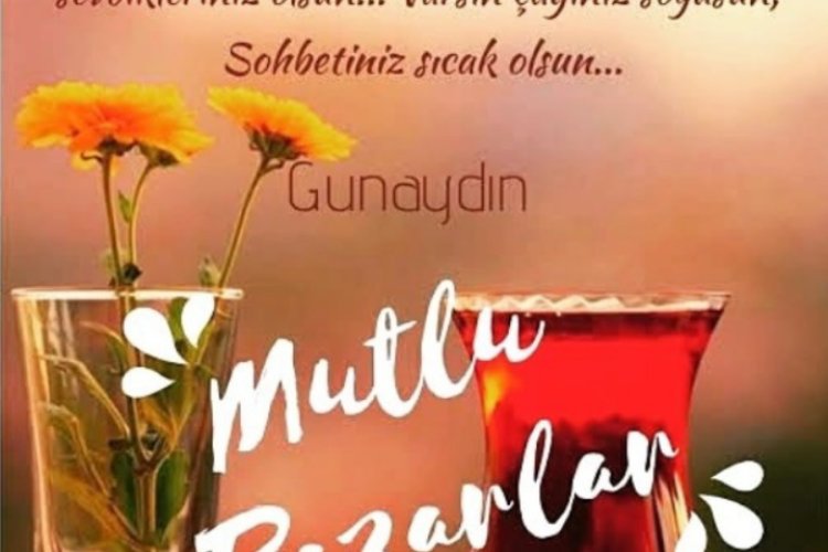 Pazar günü sözleri mesaji