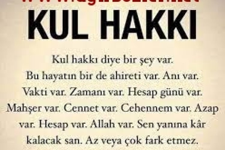 kul hakkı yiyenlere anlamlı sözler ile ilgili görseller