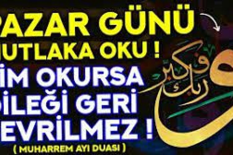 pazar duası dinle
