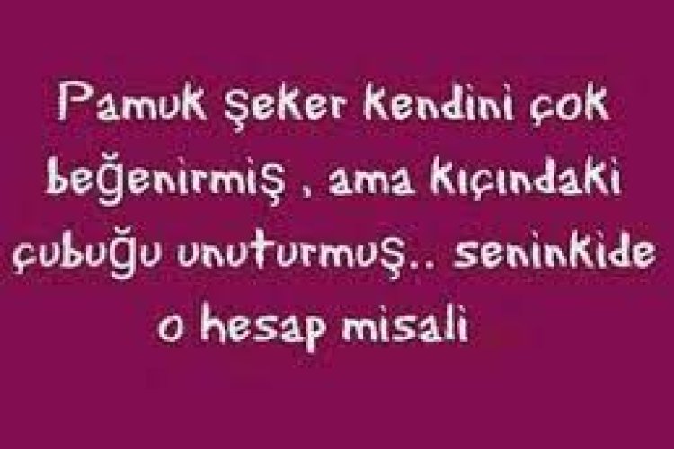 kendini beğenmiş insanlar için sözler