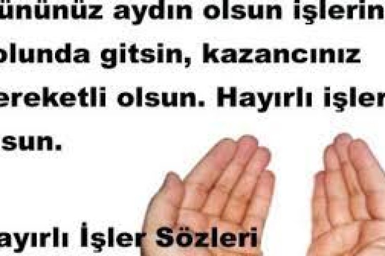 hayırlı işler mesajı