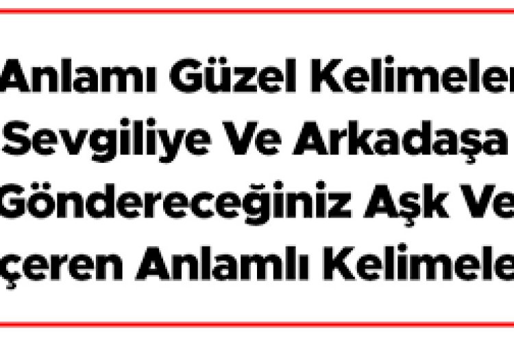 en güzel kelimeler