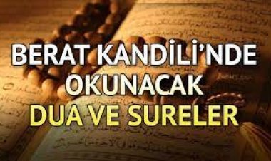 Berat Kandili'nde okunacak dualar