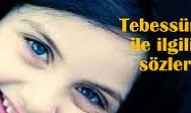 tebessüm sözleri