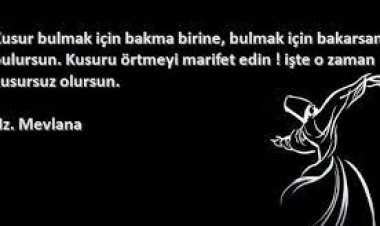 kusur ile ilgili sözler