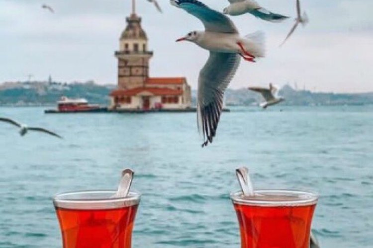 Çay söyledim