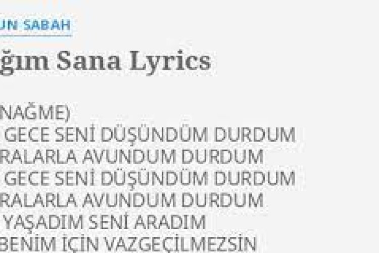 coşkun sabah asığım sana şarkı sözleri