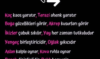 BurçLar ve ZıtLıkLarı