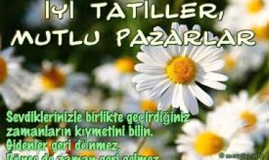 Resimli Pazar Günü Mesajları Sözleri