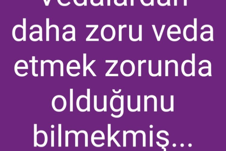 Bir Veda Yazısı