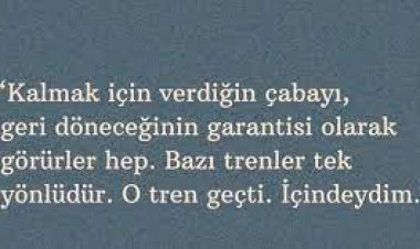 O tiren geçti ve ben içindeydim