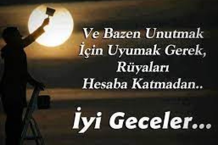 En güzel iyi geceler mesajı