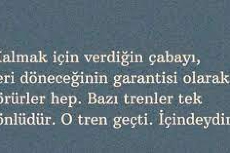 O tiren geçti ve ben içindeydim