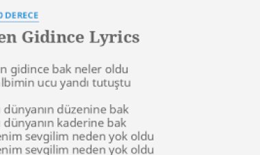 Sen Gidince şarkı sözleri