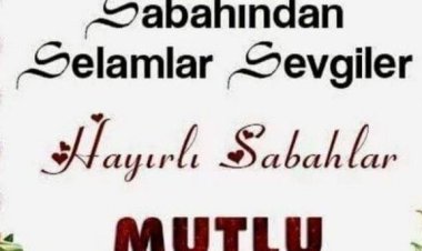 Bu pazar sabahından