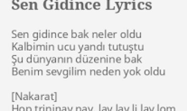 Gülben Ergen - Sen Gidince şarkı sözleri