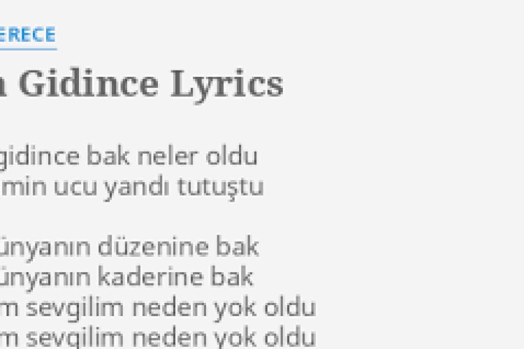 gülben ergen - Sen Gidince
