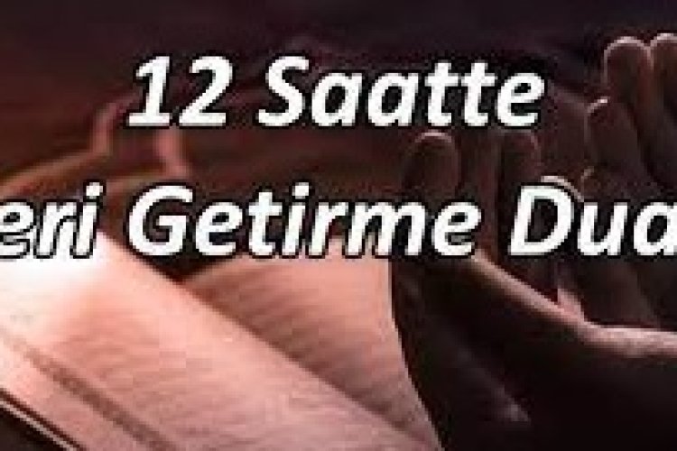 Geri Getirme Duası