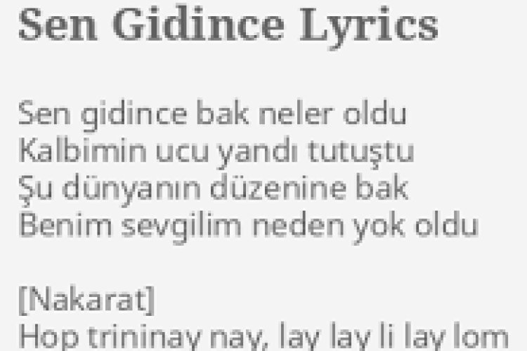 Gülben Ergen - Sen Gidince