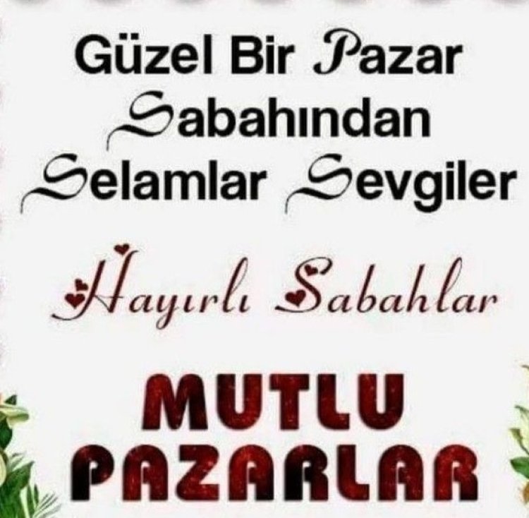 Bu pazar sabahından