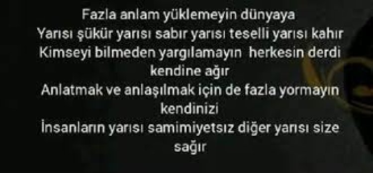 insanların yarısı samimiyetsiz