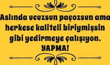 İyi biriyseniz bunu insanlar göstermeye çalışmayın