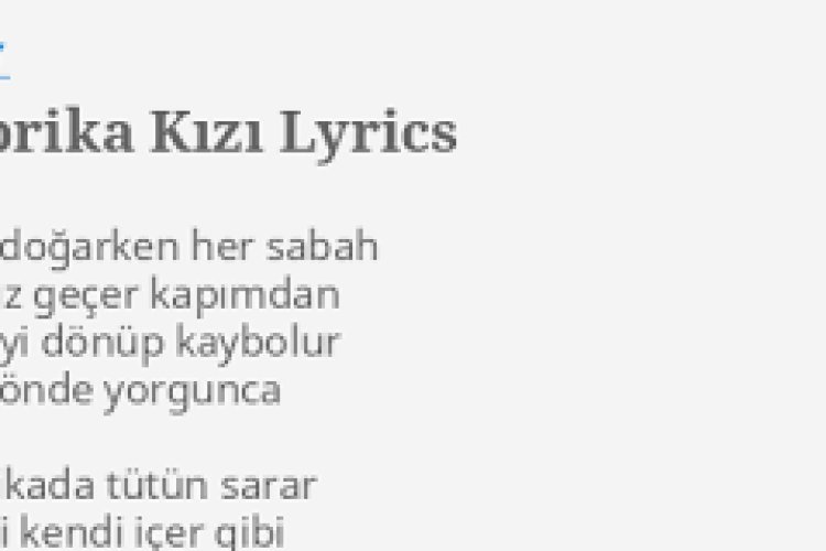 alpay fabrika kızı