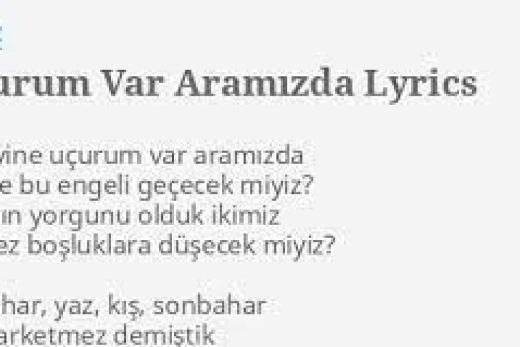 Suavi - Uçurum Var Aramızda