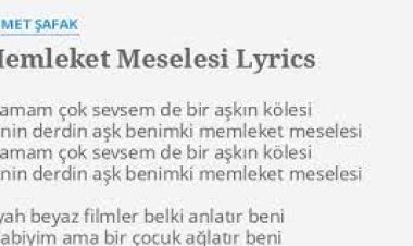 Ahmet Şafak - Memleket Meselesi sözleri