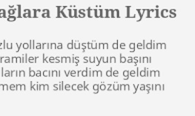 Cem Adrian - Dağlara Küstüm Ali şarkı sözleri