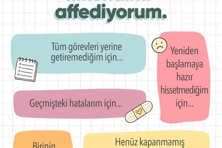 Bugün önce kendimi AFFEDİYORUM