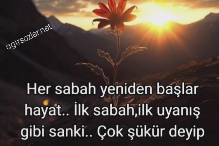 Günaydın resimli sözler