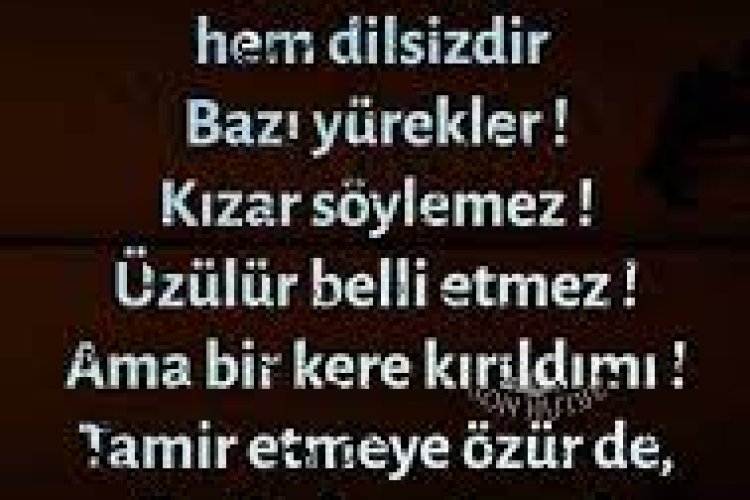 Hem mert, hem dilsizdir Bazı yürekler
