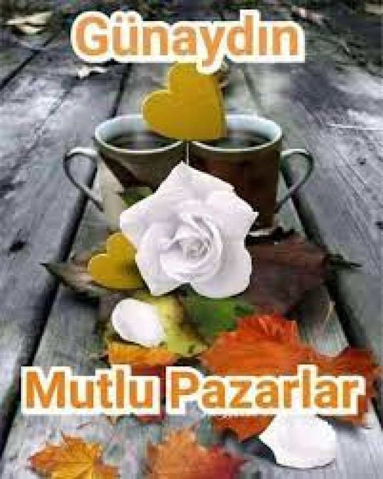 Günaydın dostlar arkadaşlar mutlu pazarlar diliyorum