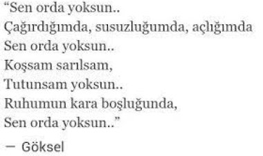 Göksel - Sen Orda Yoksun şarkı sözleri