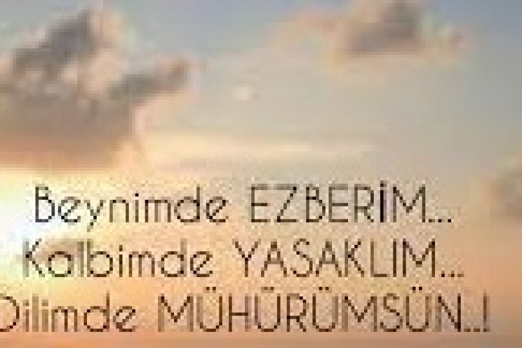 Beynimde ezberim.
