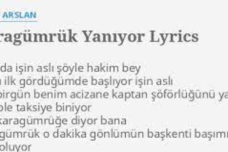 Uğur Arslan - Karagümrük Yanıyor