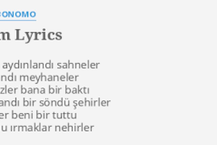 Can Bonomo - Dem Şarkı Sözleri