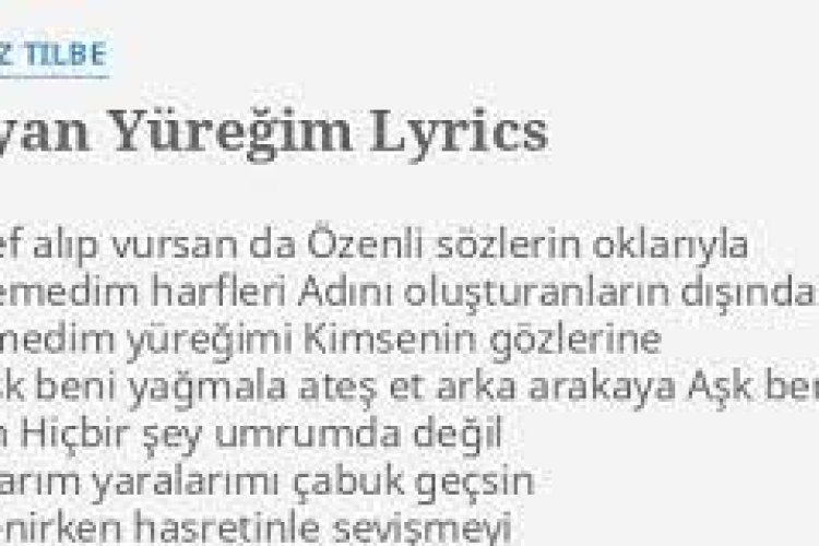 Yıldız Tilbe - Dayan Yüreğim Şarkı Sözleri